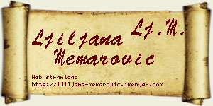 Ljiljana Memarović vizit kartica